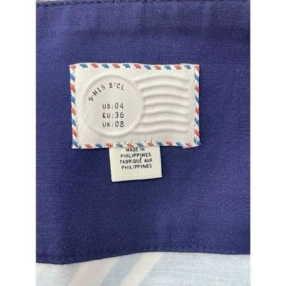 Anthropologie | Postmark Striped Colorful Front Button Pencil Skirt  | 4 - Picture 6 of 7